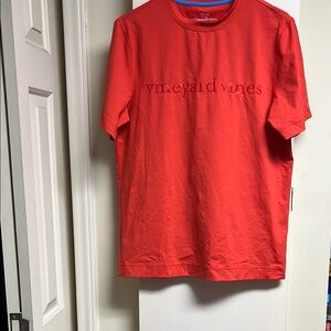 Vineyard Vines Red Short Sleeve swim shirt